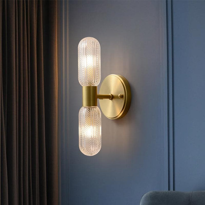 Metavaya Wall lamp Dia 13cm x H 31cm / ∅ 5.1″ x H 12.2″ / Gold Mallory Wall Lamp 662668904658 M2024010902-1 Mallory Wall Lamp | Discount Sale