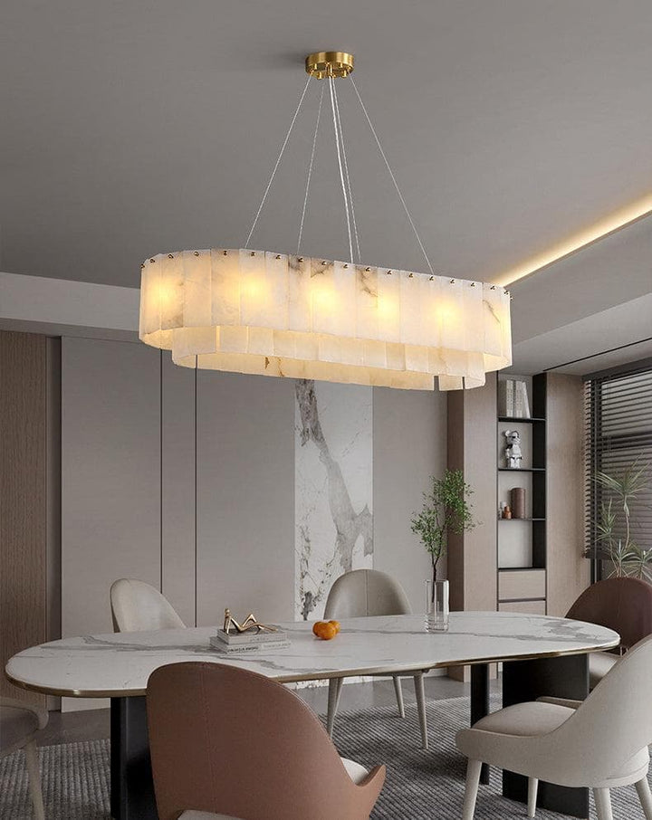 Metavaya Chandelier Marble Linear Chandelier