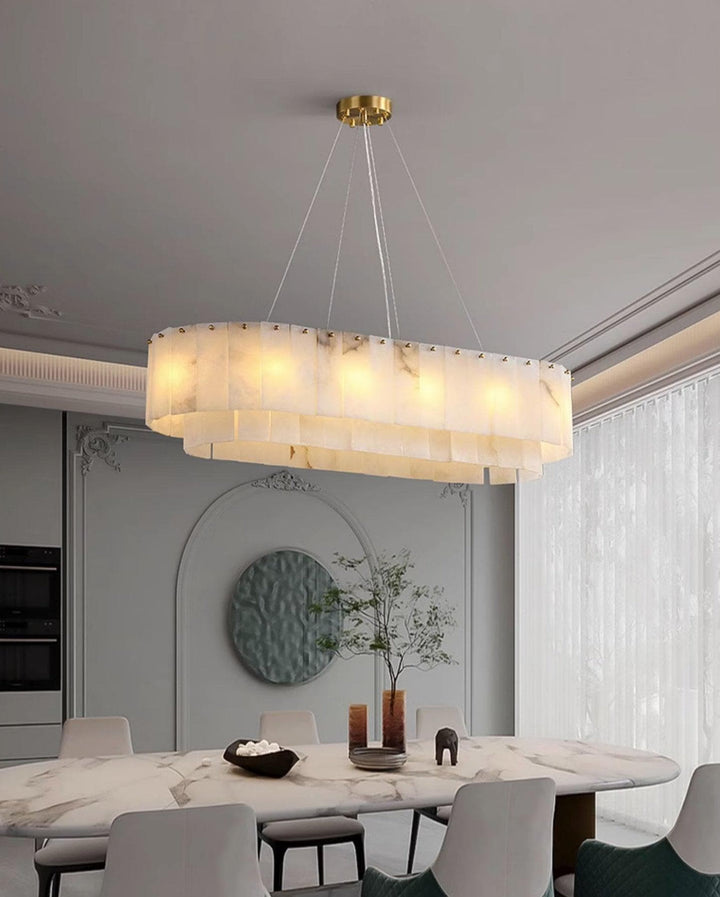 Metavaya Chandelier Marble Linear Chandelier