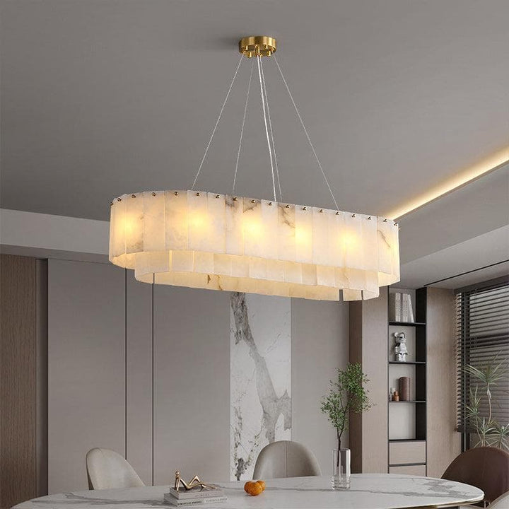 Metavaya Chandelier Marble Linear Chandelier