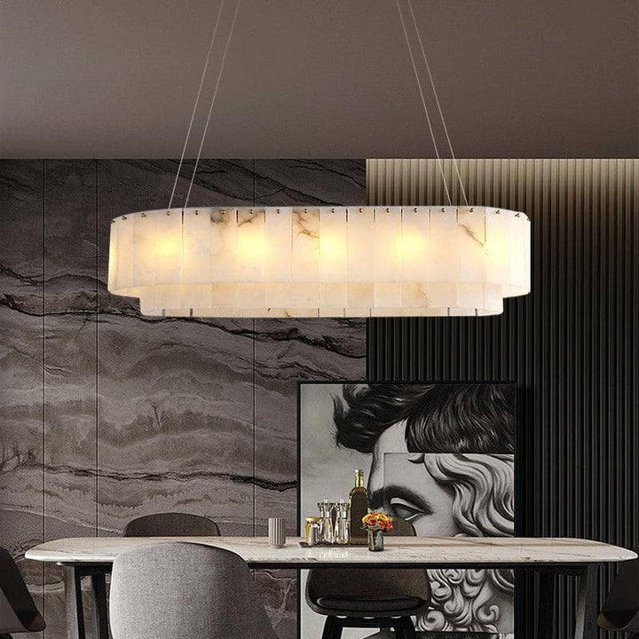 Metavaya Chandelier Marble Linear Chandelier