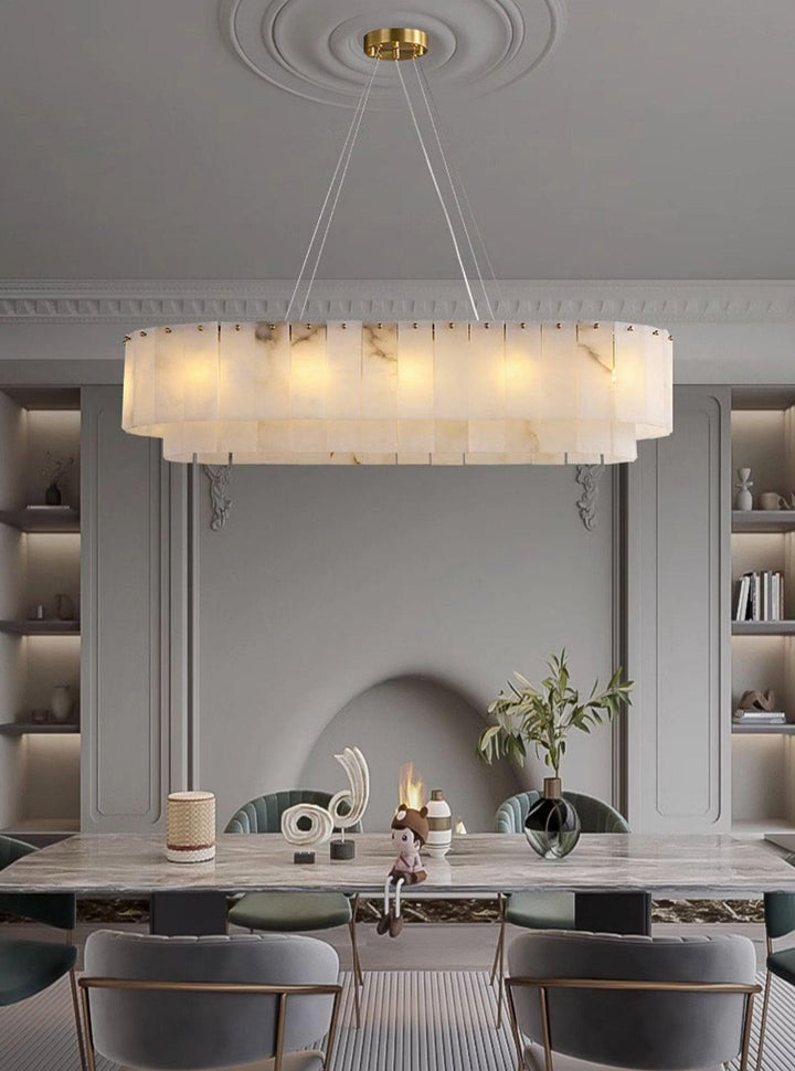 Metavaya Chandelier Marble Linear Chandelier