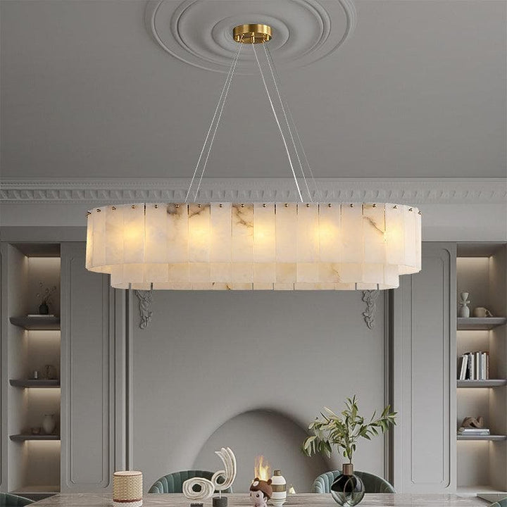 Metavaya Chandelier Marble Linear Chandelier