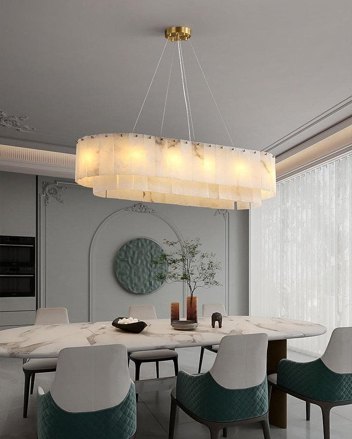 Metavaya Chandelier Marble Linear Chandelier