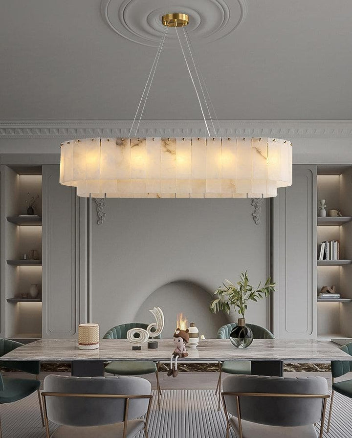 Metavaya Chandelier Marble Linear Chandelier