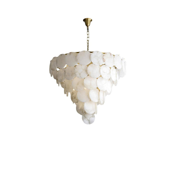 Metavaya Chandelier Marble Multi-Tiered Round Chandelier