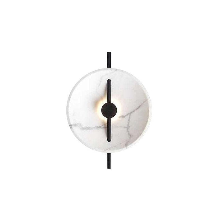 Metavaya Wall lamp Dia 35cm x H 40cm / ∅ 13.8″ x H 15.7″ / White / Warm Light Marble Wall Sconce 6938617818883 M2023120708-1 Marble Wall Sconce|Design Lamp