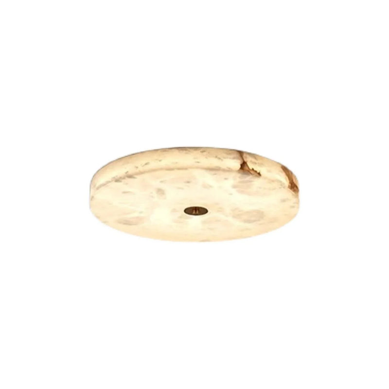 Metavaya Ceiling Lamp Dia 20cm x H 5cm / ∅ 7.9″ x H 2″ / White Marble & Gold / Warm White Marble ceiling lamp 6938617789619 M2023101004-1