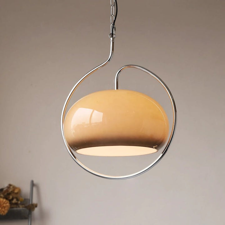 Metavaya Pendant light Dia 46cm x H 55cm / ∅ 18.1″ x H 21.7″ / Milky brown Medieval Pendant Light 662668906058 M2024011202-1 Medieval Pendant Light | Discount Sale