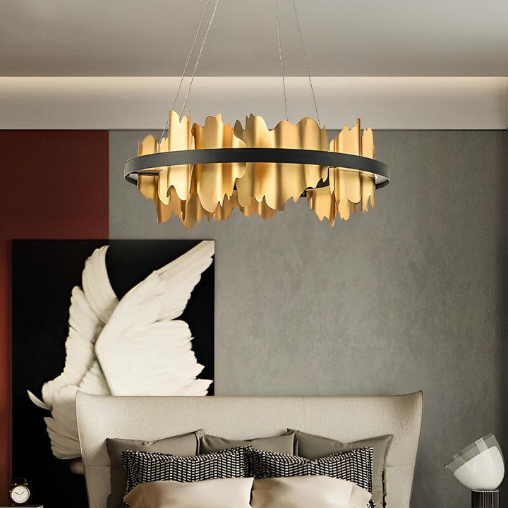 Metavaya Chandelier Midnight Shadow Chandelier Metal Midnight Shadow Chandelier