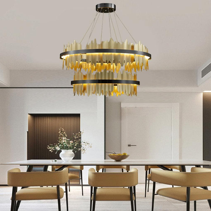 Metavaya Chandelier Midnight Shadow Chandelier Metal Midnight Shadow Chandelier