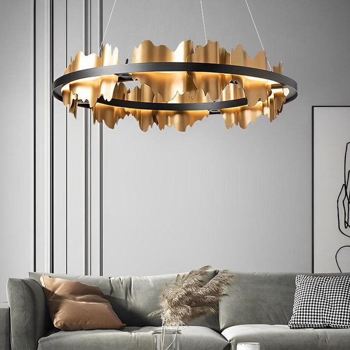 Metavaya Chandelier Midnight Shadow Chandelier Metal Midnight Shadow Chandelier