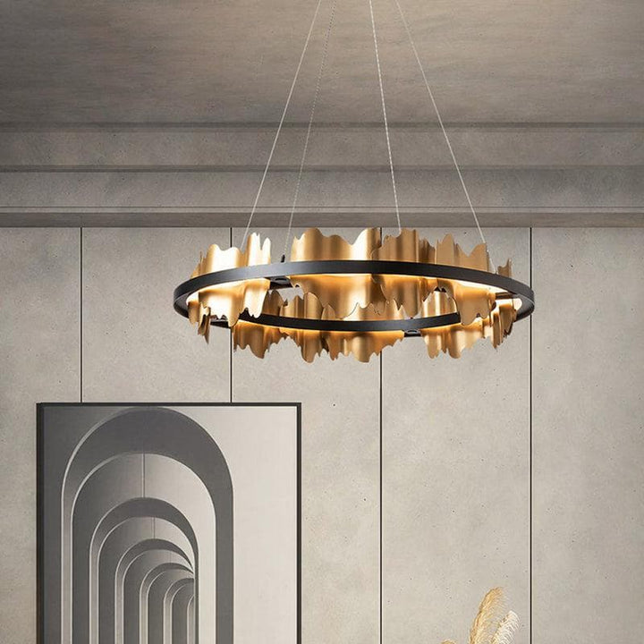 Metavaya Chandelier Midnight Shadow Chandelier Metal Midnight Shadow Chandelier