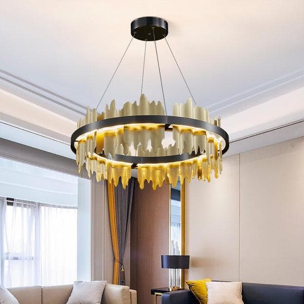 Metavaya Chandelier Midnight Shadow Chandelier Metal Midnight Shadow Chandelier