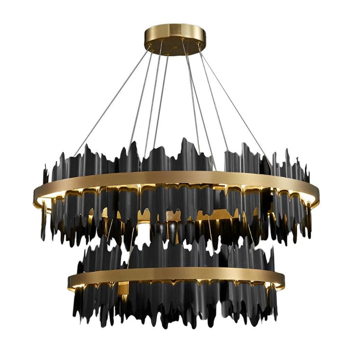 Metavaya Chandelier Midnight Shadow Chandelier Metal Midnight Shadow Chandelier