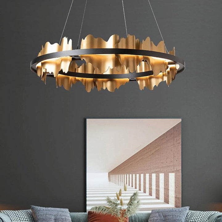 Metavaya Chandelier Midnight Shadow Chandelier Metal Midnight Shadow Chandelier