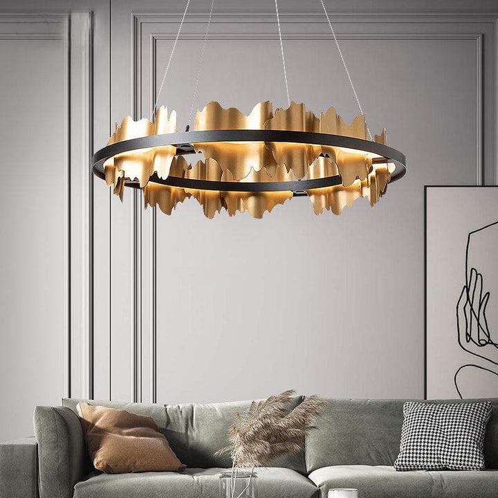 Metavaya Chandelier Midnight Shadow Chandelier Metal Midnight Shadow Chandelier