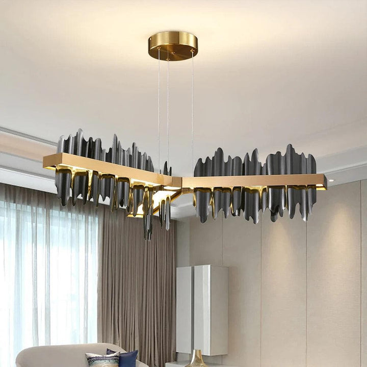 Metavaya Chandelier Midnight Shadow Chandelier Metal Midnight Shadow Chandelier