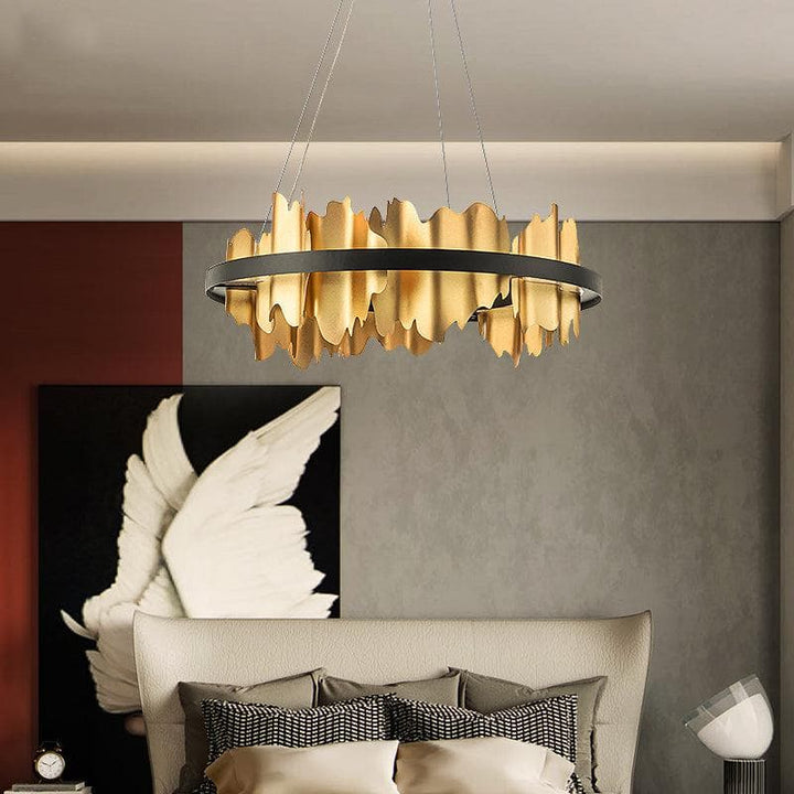 Metavaya Chandelier Midnight Shadow Chandelier Metal Midnight Shadow Chandelier