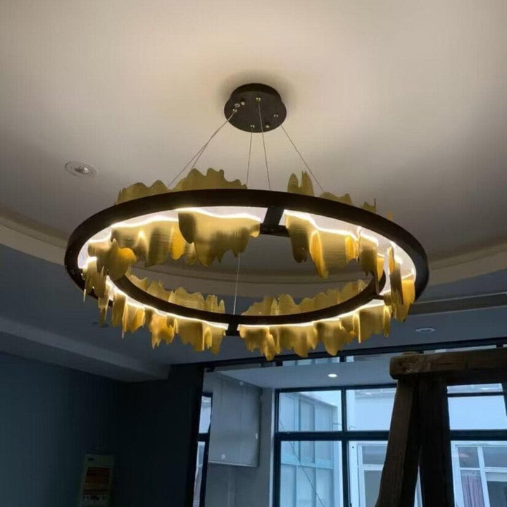 Metavaya Chandelier Midnight Shadow Chandelier Metal Midnight Shadow Chandelier