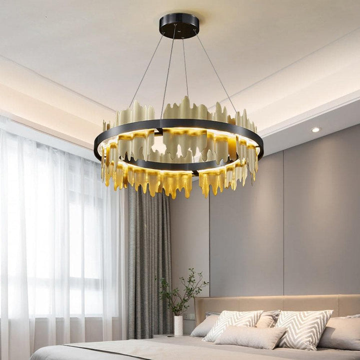 Metavaya Chandelier Midnight Shadow Chandelier Metal Midnight Shadow Chandelier