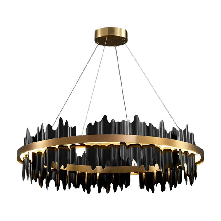 Metavaya Chandelier Midnight Shadow Chandelier Metal Midnight Shadow Chandelier