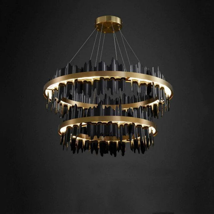 Metavaya Chandelier Midnight Shadow Chandelier Metal Midnight Shadow Chandelier