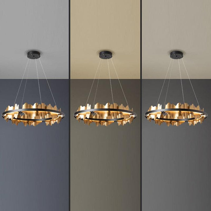 Metavaya Chandelier Midnight Shadow Chandelier Metal Midnight Shadow Chandelier