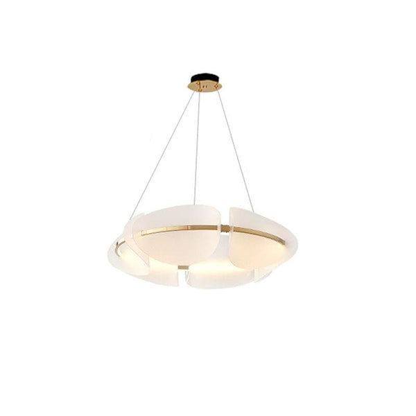 Metavaya Chandelier Dia 56cm x H 18cm / L 22″ x H 7.1″ / Gold / Warm White Minimal Modern Chandelier 6938617802745 M2023102105-1