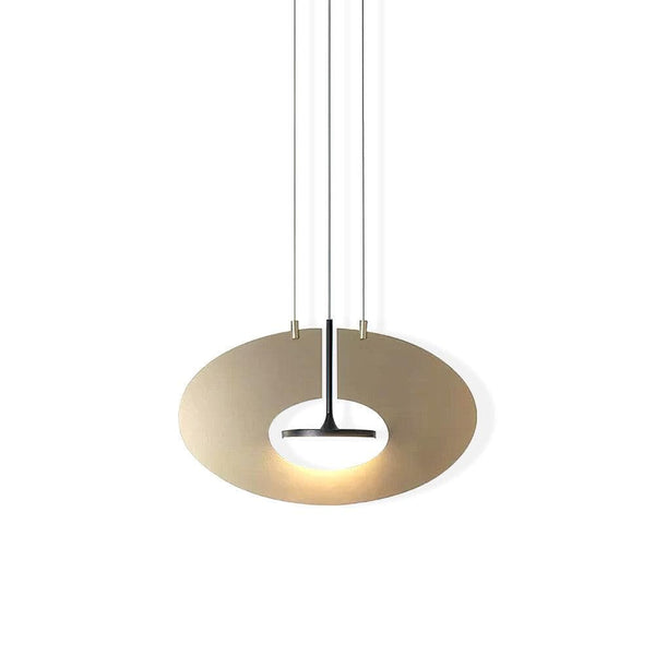 Metavaya Pendant lamp Dia35 cm x H 22 cm / ∅ 13.8″ x H 8.7″ / Gold+Black / Warm light Moon Eye Pendant Lamp 6938617818395 M2023120606-1 Moon Eye Chandelier | Design Lighting