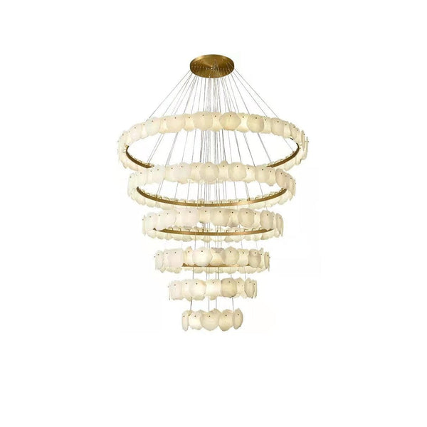 Metavaya Chandelier Multi-tiered Burton marble chandelier