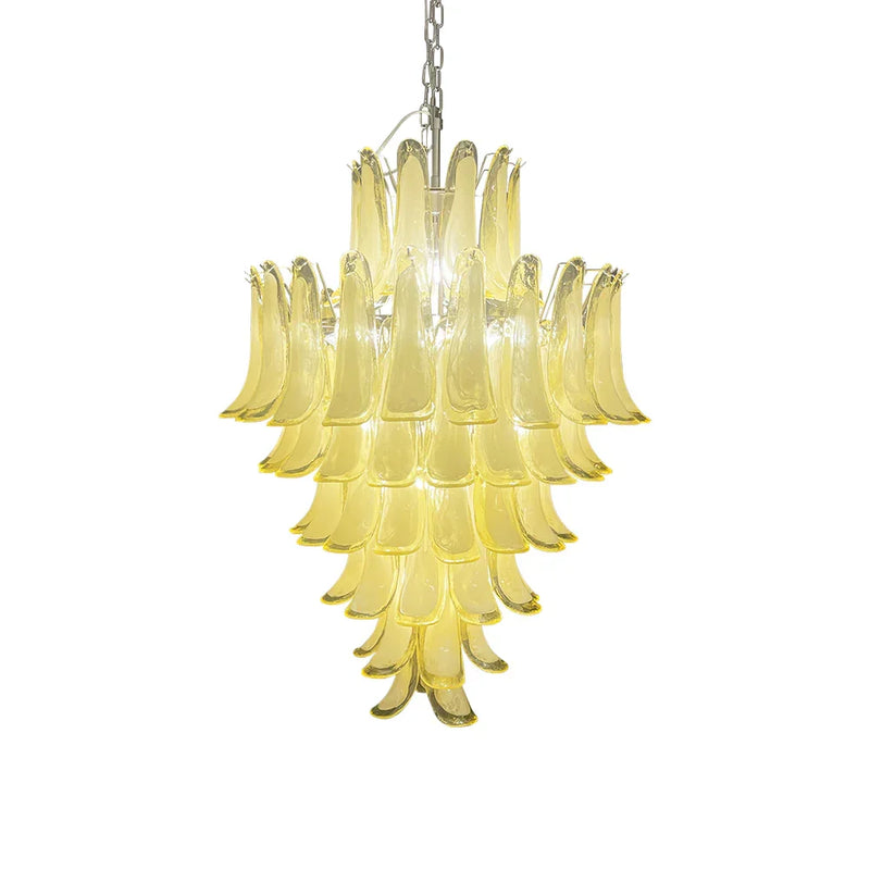 Caramel Petals Glass Chandelier | Metavaya
