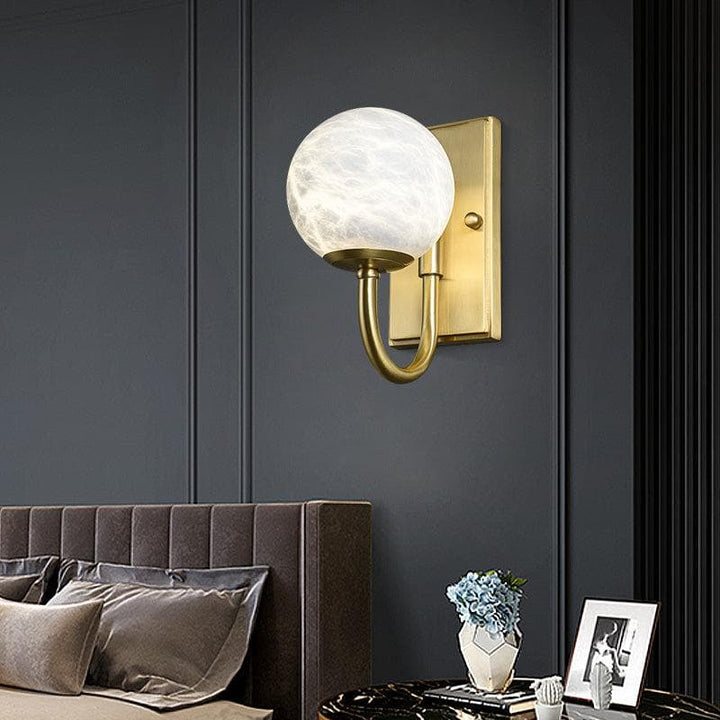 Metavaya Wall light Natural marble copper wall light