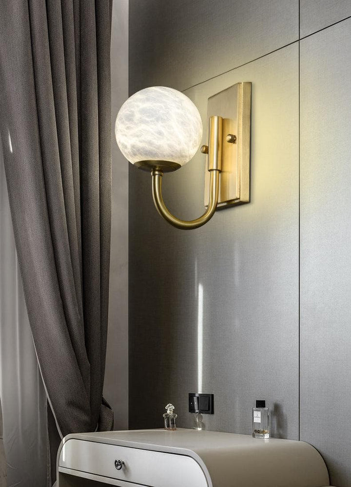 Metavaya Wall light Natural marble copper wall light