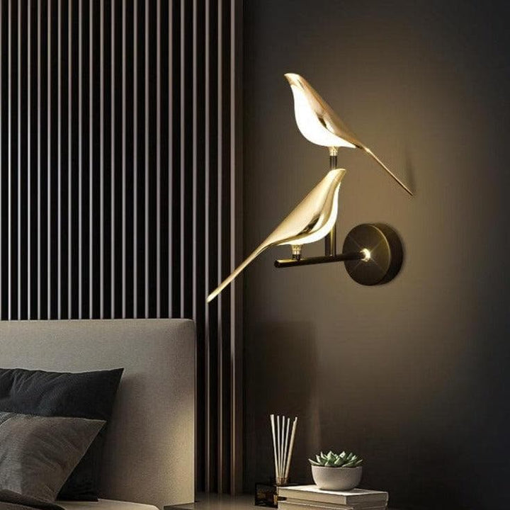 Metavaya Wall lamp Double heads Dia 28cm x H 38cm / ∅ 11″ x H 15″ / Black & Gold / Warm Light Nomi Wall lamp 662668848860 M2023122804-2 Nomi Wall lamp|Nomi series lamps