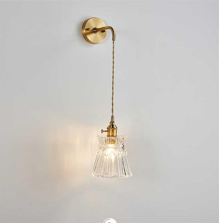 Metavaya Wall lamp Style A Dia 14cm x H 14cm / Gold Nordic Glass Wall Light 129601752597 M2023042501-1