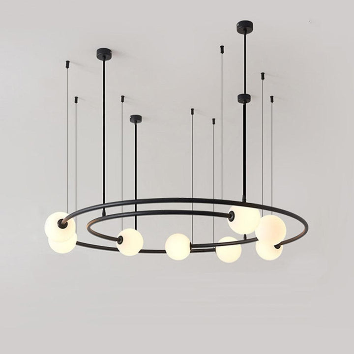 Metavaya Chandelier Dia 80 x H 65cm / ∅ 31.5″ x H 25.6″ / Black Oddments Chandelier 662668834276 M2023121701-2 Fragmented Chandeliers | Special Sale