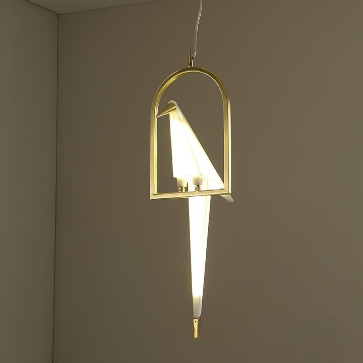 Metavaya Chandelier Paper Crane Bird LED Chandelier