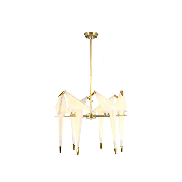 Metavaya Chandelier Paper Crane Bird LED Chandelier