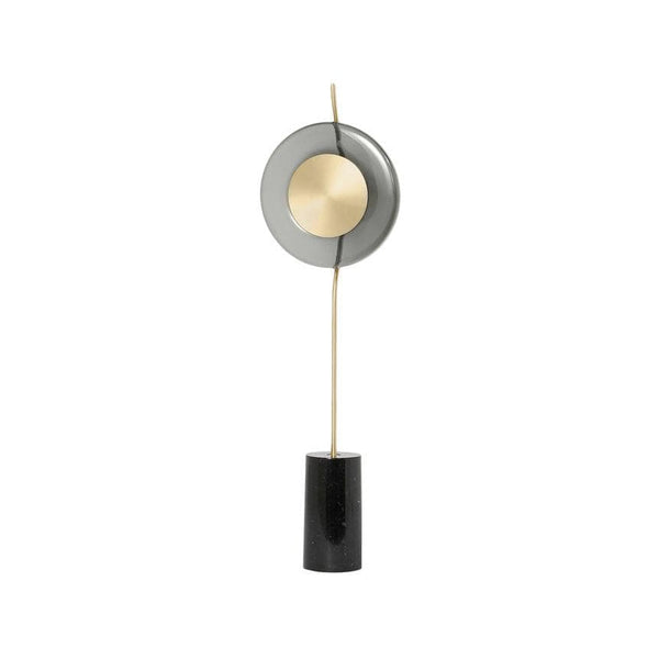 Metavaya Floor lamp Dia 35cm x H 157cm /∅ 13.8″ x H 61.8″ / Gold+Smoke gray / Warm White Pendulum Floor Lamp 662668906829 M2024011505-1 Swing Floor Lamp | Discount Sale