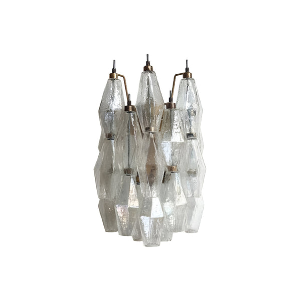 Poliedri Murano Transparent Wall Lamp