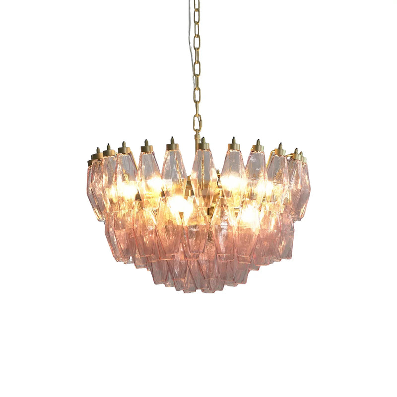 Poliedri Pink Chandelier | Metavaya