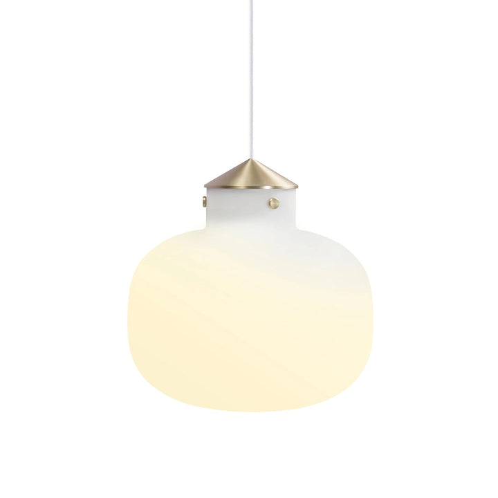 Metavaya Pendant Lights Dia 30cm x H 30cm / ∅ 11.8″ x H 11.8″ / White Raito Glass Globe Pendant Light 662668877099 M202403201-1