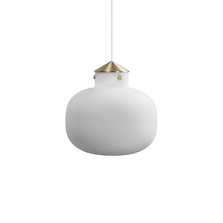 Metavaya Pendant Lights Dia 30cm x H 30cm / ∅ 11.8″ x H 11.8″ / White Raito Glass Globe Pendant Light 662668877099 M202403201-1