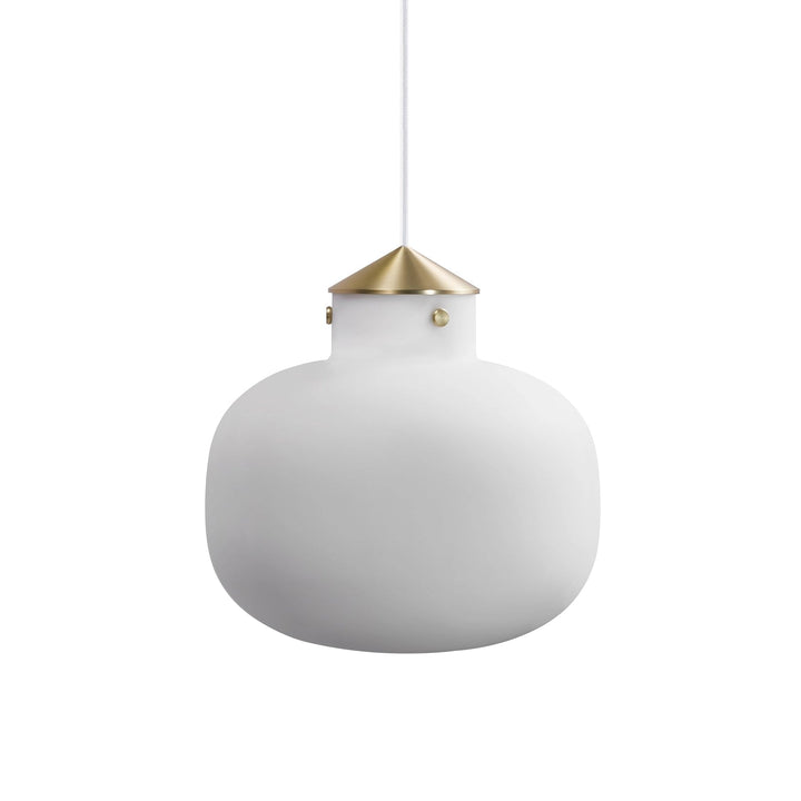 Metavaya Pendant Lights Dia 30cm x H 30cm / ∅ 11.8″ x H 11.8″ / White Raito Glass Globe Pendant Light 662668877099 M202403201-1