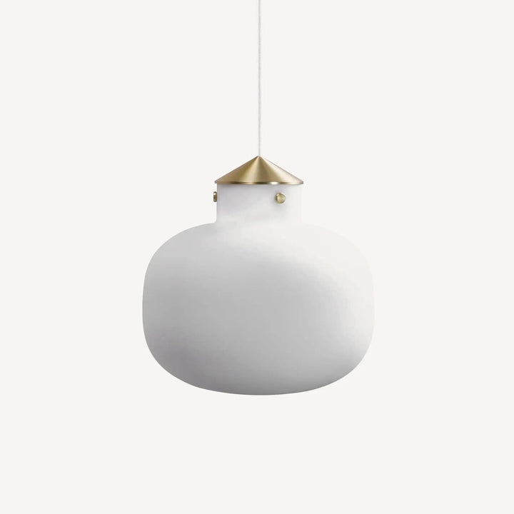 Metavaya Pendant Lights Dia 30cm x H 30cm / ∅ 11.8″ x H 11.8″ / White Raito Glass Globe Pendant Light 662668877099 M202403201-1