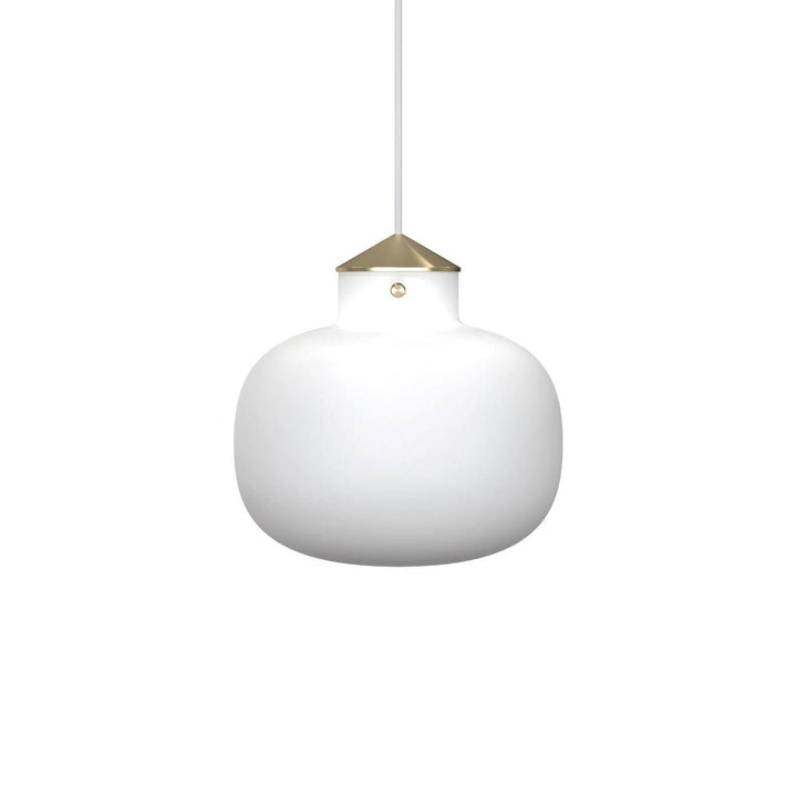 Metavaya Pendant Lights Dia 30cm x H 30cm / ∅ 11.8″ x H 11.8″ / White Raito Glass Globe Pendant Light 662668877099 M202403201-1