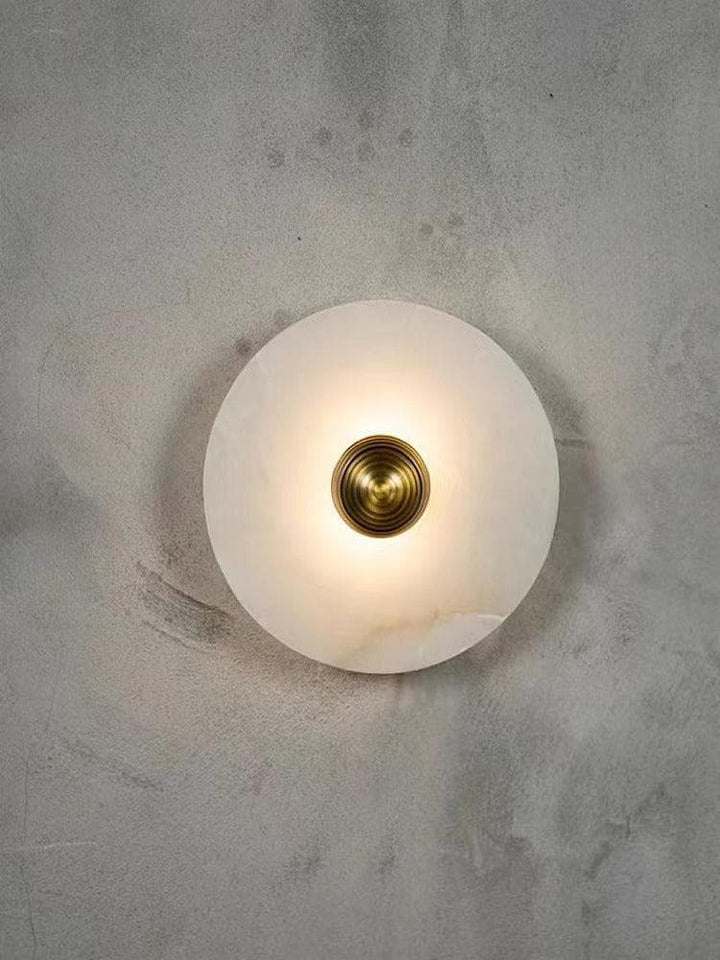 Metavaya Wall lamp Round Alabaster Wall Lamp