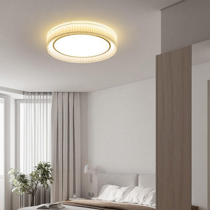 Metavaya Ceiling Lamp Round Pleated Ceiling Lamp