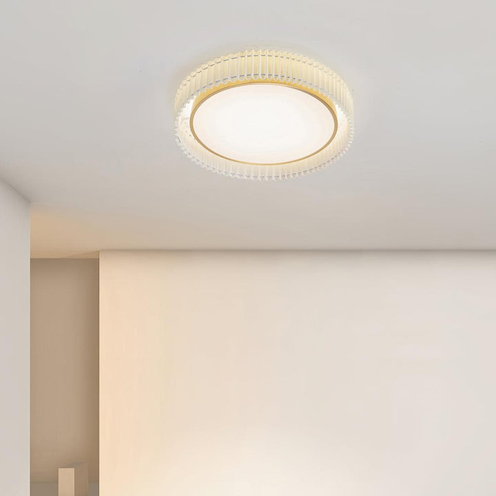 Metavaya Ceiling Lamp Round Pleated Ceiling Lamp